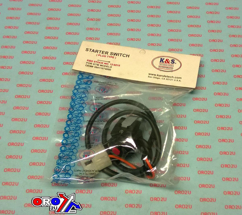 SWITCH STARTER KTM 5941107400, K&S 12-0215 ALL 4-STROKE 04-10