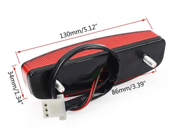 REAR LED STOP BRAKE LIGHT RED 3 Wires 12V UNIVERSAL