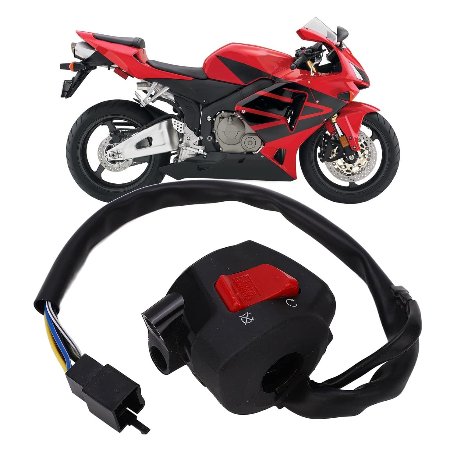 RIGHT SWITCH START KILL 03-06 HONDA CBR600RR 35130-MEE-642 35130-MEE-641