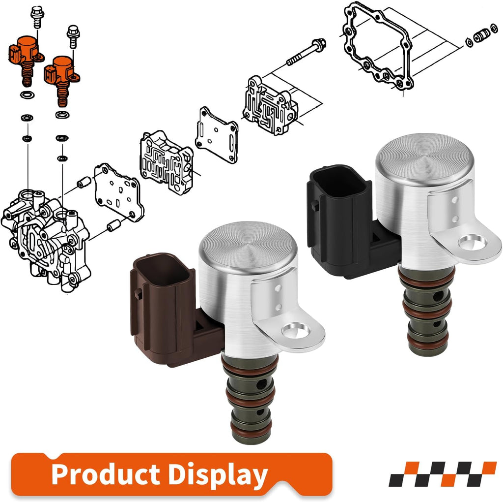 Transmission Shift Solenoid Kit A+B - Black and Brown Honda TRX650 680 FA FGA MUV700 SXS700M2 SXS700M4 2003-2024 38620-HN8-003 38630-HN8-003