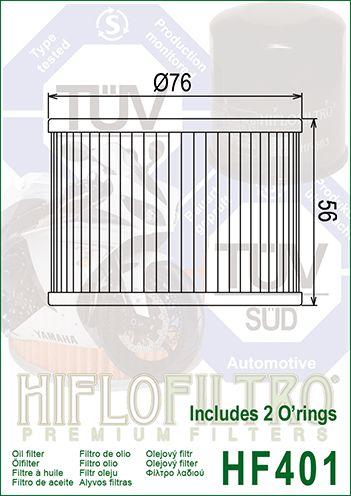 OIL FILTER HIFLO HF401