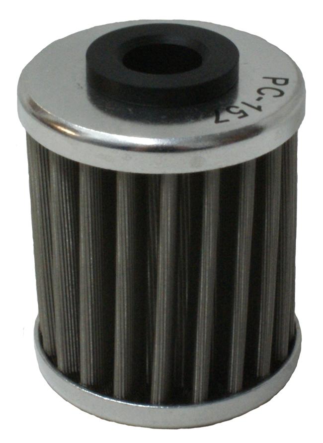 OIL FILTER FLO REUSABLE PC157, PC RACING USA STAINLESS STEEL