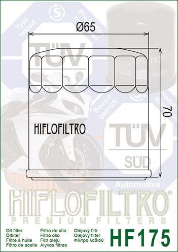 OIL FILTER HIFLO HF175, Harley 62700045 Indian 2521421, Harley Davidson