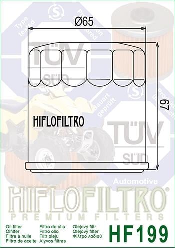OIL FILTER HIFLO HF199