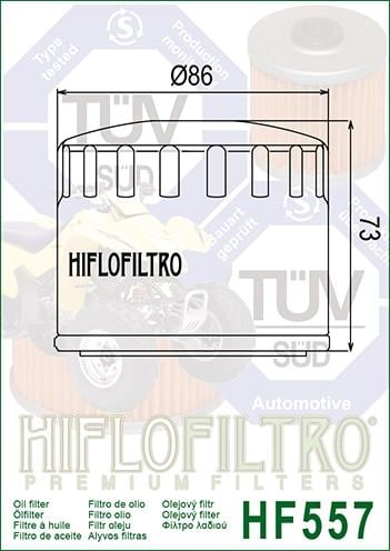 OIL FILTER HIFLO HF557 CAN