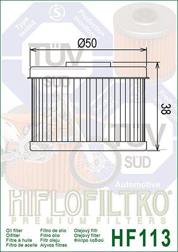 OIL FILTER HIFLO HF113