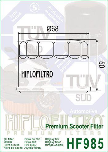 OIL FILTER HIFLO HF985, Kymco 1541A-LBA2-E00