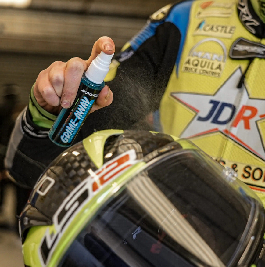 75ml x 12 Motoverde Grime-Away Visor, Lens and Goggle Cleaner Counter Display Pack