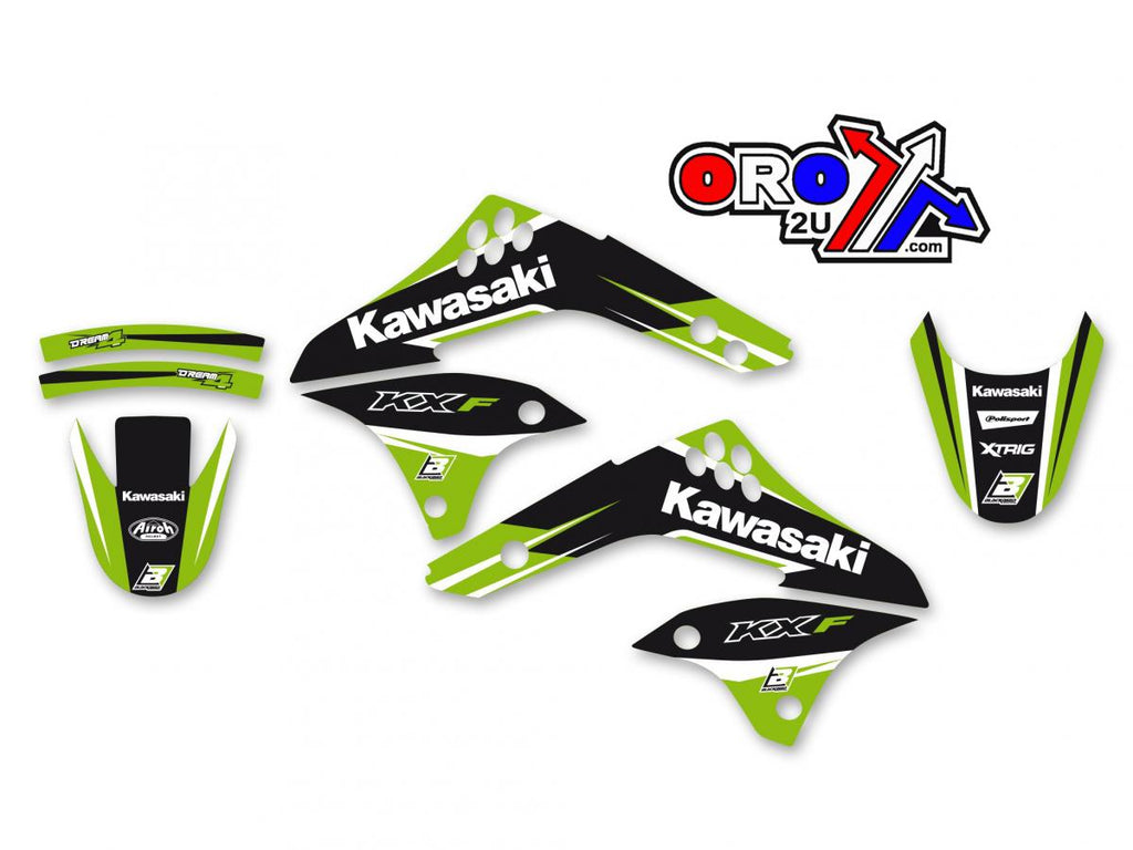 06-08 KXF450 DREAM 4 GRAPHIC, BLACKBIRD DECAL KIT 2415N, BB2415N