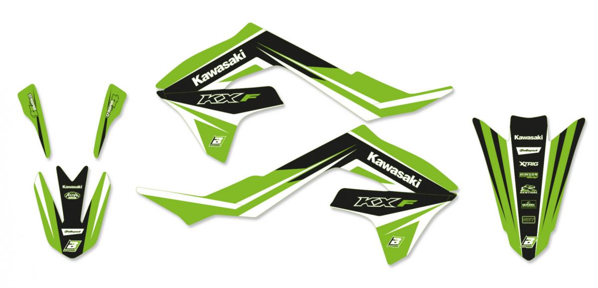 2019-22 KX 450F DREAM 4, BLACKBIRD DECAL KIT, 2425N