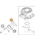 EXHAUST GASKET KTM SX/XC 50 09-22, ATHENA S410270012023 GAS GAS MC 50