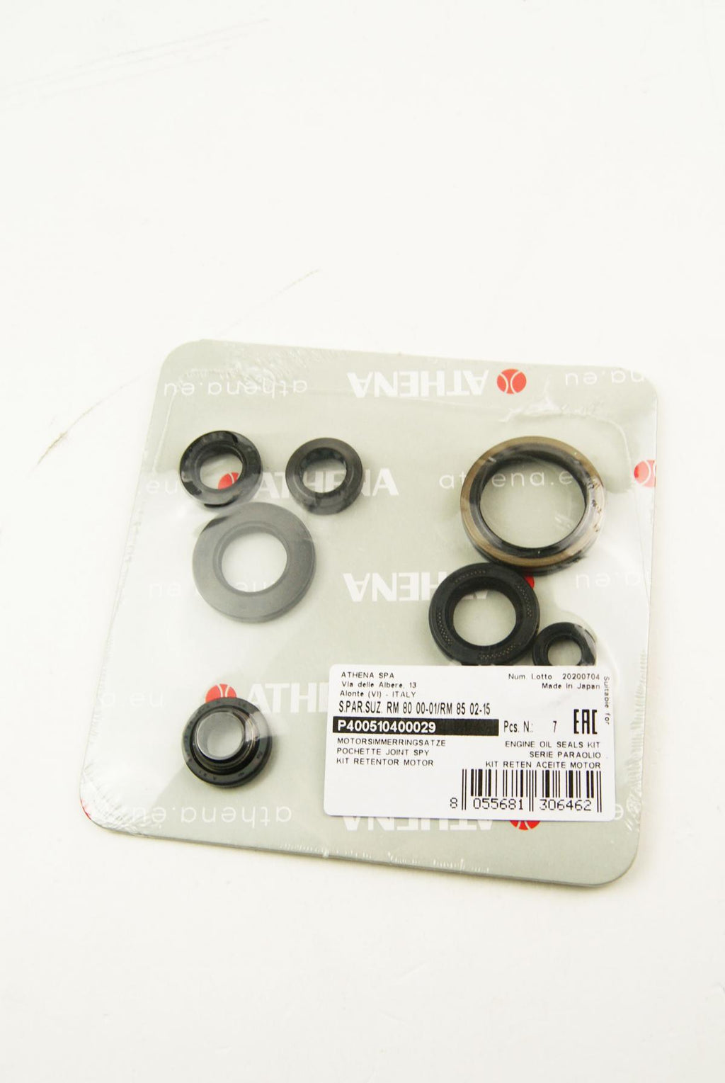 ENGINE OIL SEAL SET RM 80/85 00-22, ATHENA P400510400029 SUZUKI