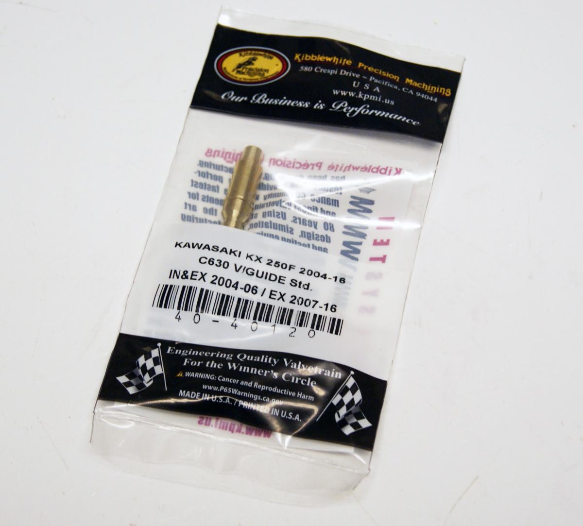 VALVE GUIDE EXHAUST BRONZE STD, KIBBLEWHITE 40-40120, KAWASAKI KX250F 07-12