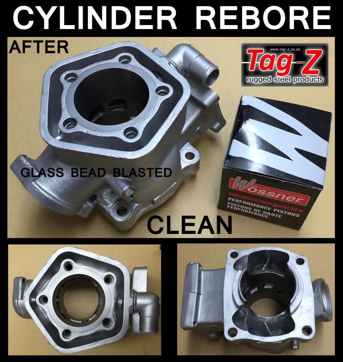 CYLINDER REBORE 85>112mm L, *DEBURE AND WASH BEFORE USE*, REBORE, RE-BROE