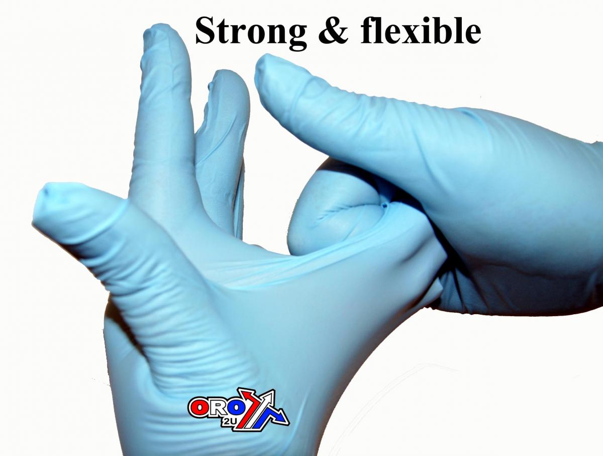 NITRILE GLOVES EX/LARGE PK100, POWDER FREE, GLV6XL