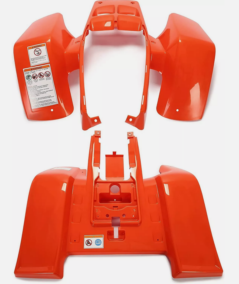PLASTIC BODY SET ORANGE YAMAHA BANSHEE YFZ 350 1987-2006 2GU-W215C-G0-00