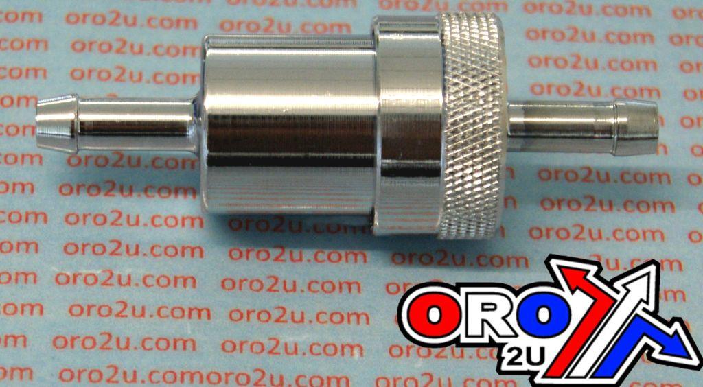 FUEL FILTER ALLOY 1/4 SILVER
