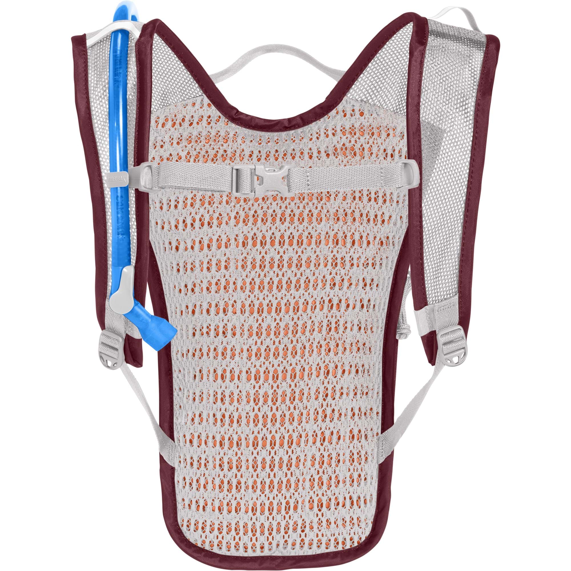 CAMELBAK WOMEN'S HYDROBAK LIGHT HYDRATION PACK 2.5L WITH 1.5L RESERVOIR 2021: BURGUNDY/SILVER CBHYDTLW50