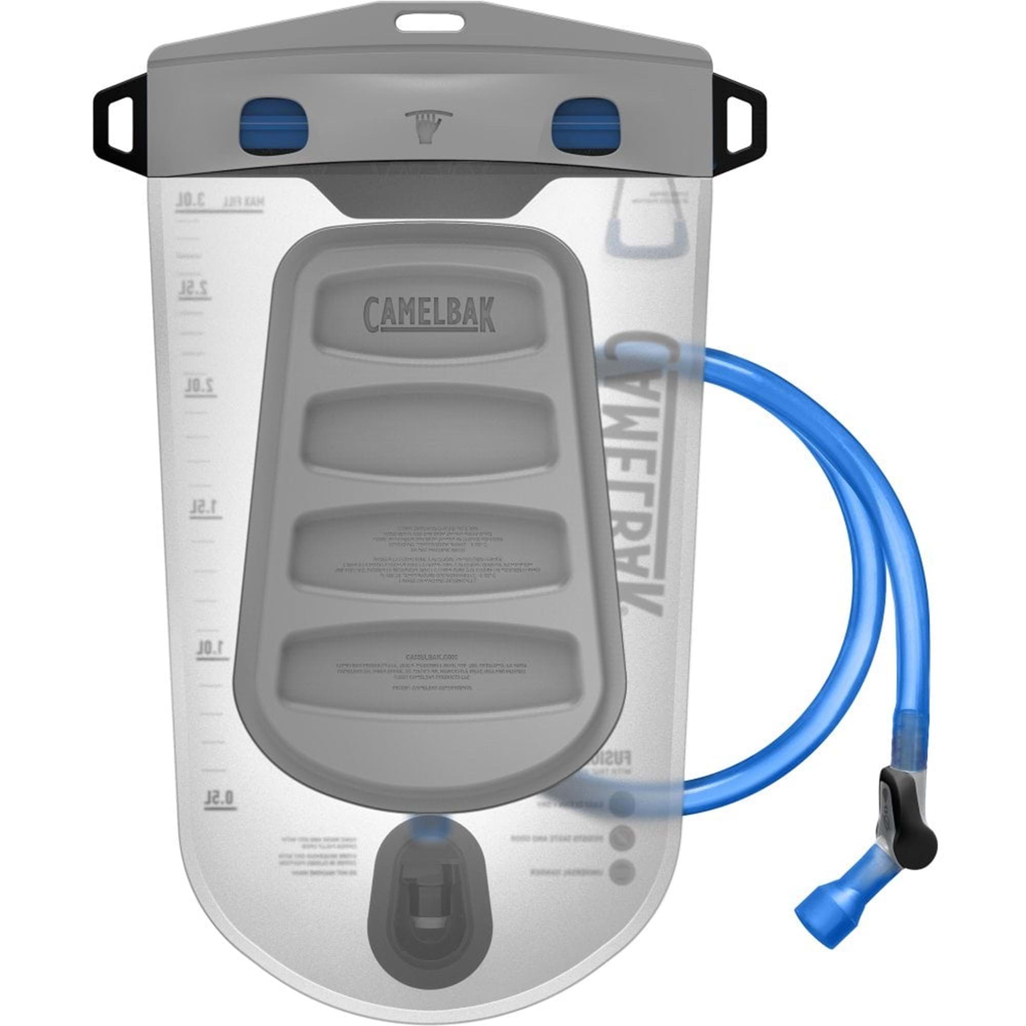 CAMELBAK FUSION 3L GROUP RESERVOIR WITH TRU ZIP WATERPROOF ZIPPER 2023: CLEAR CBFUSION3GTZ