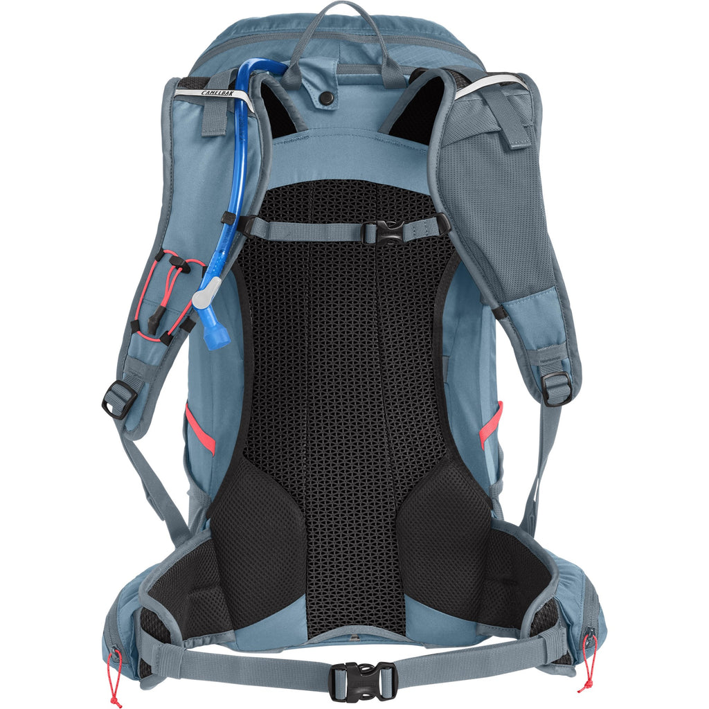 CAMELBAK WOMEN'S FOURTEENER 30 HYDRATION PACK 2023: SMOKE BLUE/FIERY CORAL 30L CBWFOUR32