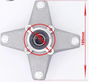 FRONT WHEEL HUB 4X156mm YAMAHA YFM BANSHEE RAPTOR 250 350 3GD-25111-20-00 3GD-25111-01-00