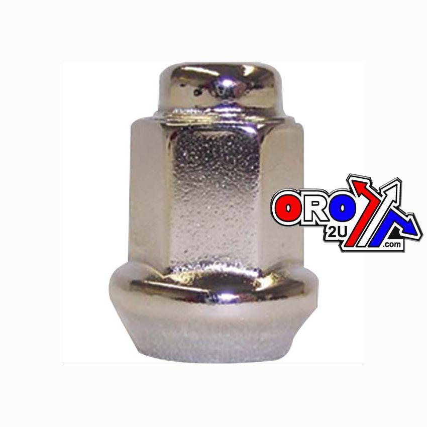 LUG NUT 3/8 BEVELED CHROME, LUG3CA