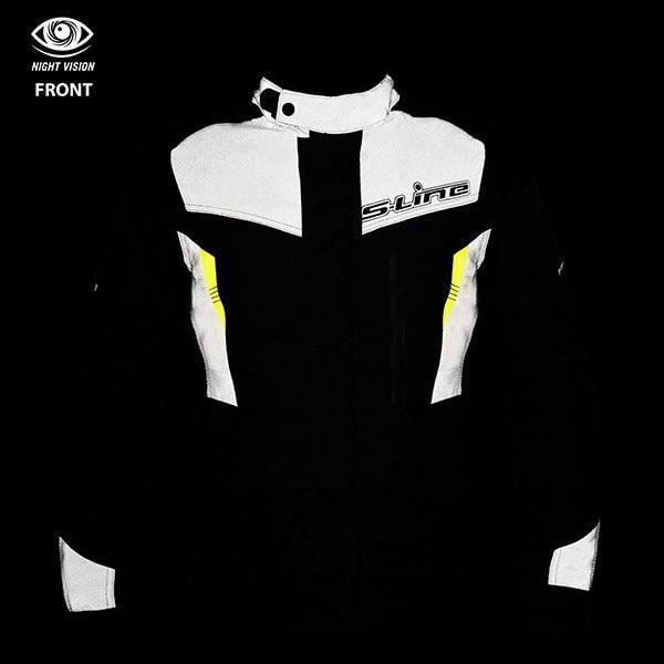 JACKET ADVENTURE EVO BLACK/YELLOW SMALL, S-Line Night Vision, VESTLGEVO12