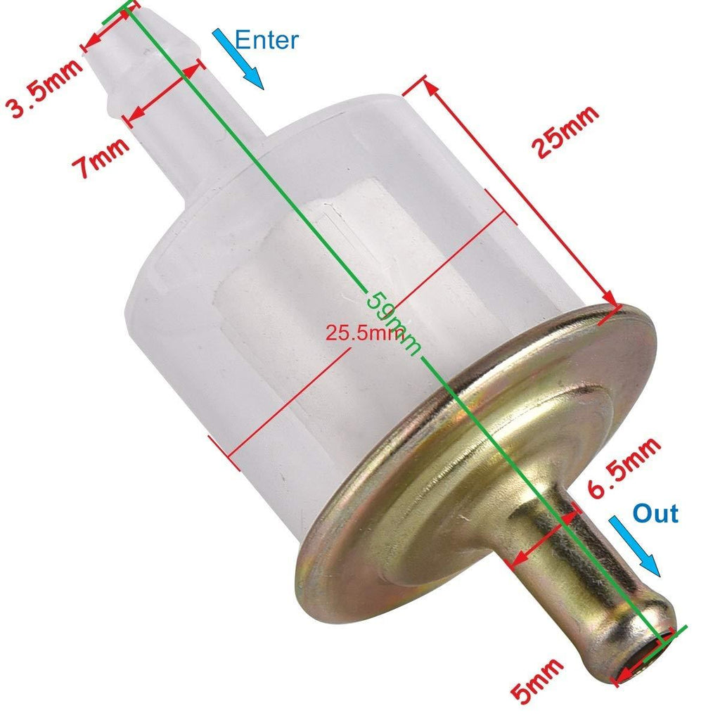 FUEL FILTER STRAIGHT PACK-10