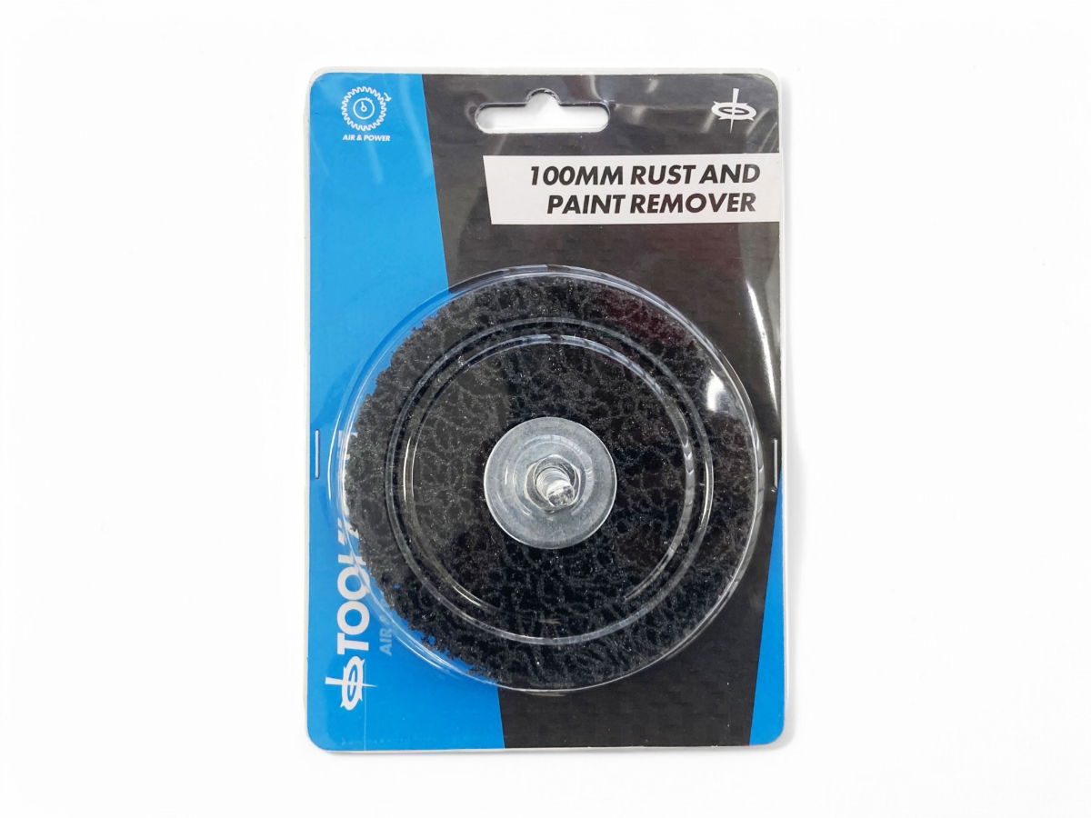PAINT AND RUST REMOVER WHEEL 100mm x 8mm 6mm SHANK - TOOLZONE KDPAB146