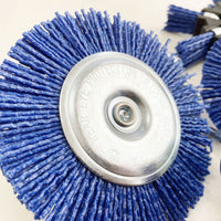 NYLON ABRASIVE FILAMENT BRUSH SET 5 PIECES 6mm SHANK - TOOLZONE KDPAB160