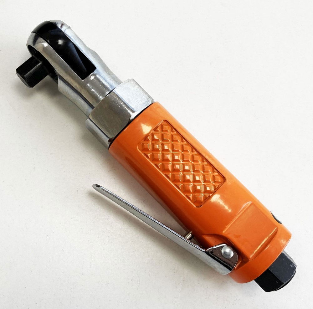 AIR RATCHET STUBBY 3/8 DRIVE ORANGE - TOOLZONE KDPAT002