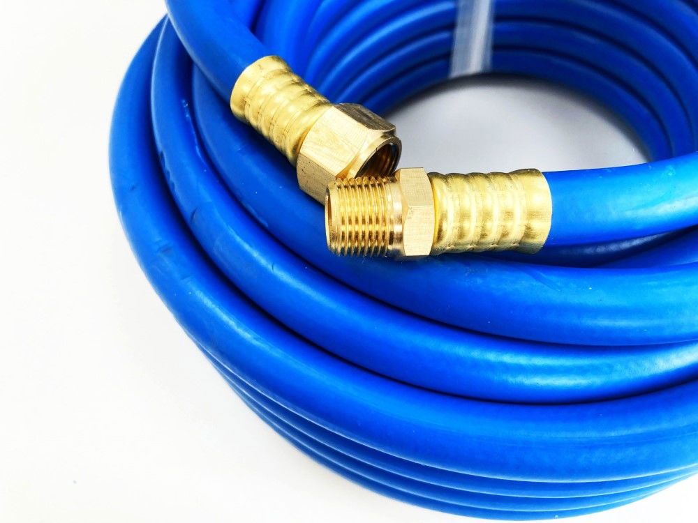 AIR HOSE 3/8 50ft HI VIS 3/8 BSP MALE AND FEMALE ENDS WORKING PRESSURE 20 bar - TOOLZONE KDPAT070