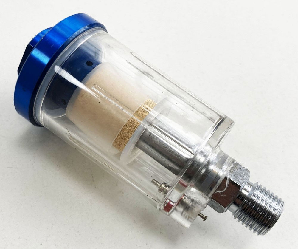 IN LINE MOISTURE TRAP 1/4 bsp INCLUDES CONDENSATION VALVE CLEAR FILTER BOWL - TOOLZONE KDPAT097