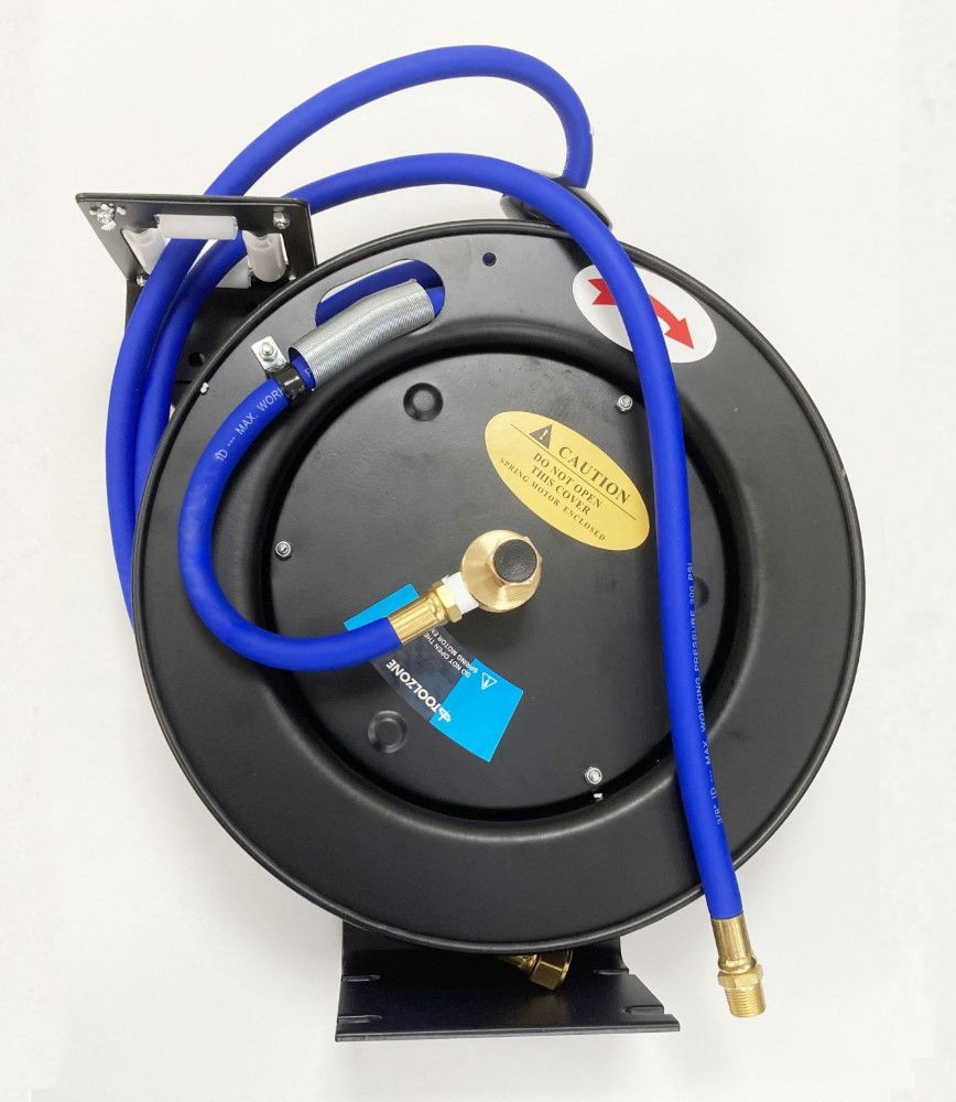 RETRACTABLE AIR HOSE 30ft 3/8 WORKING PRESSURE 300psi AUTO REWIND - TOOLZONE KDPAT102