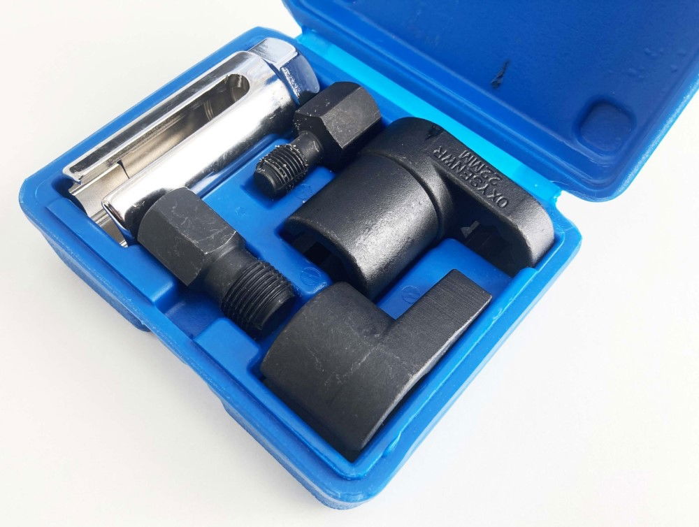 OXYGEN SENSOR AND THREAD CHASER SET 5pc INCLUDES 22mm SOCKETS - TOOLZONE KDPAU009