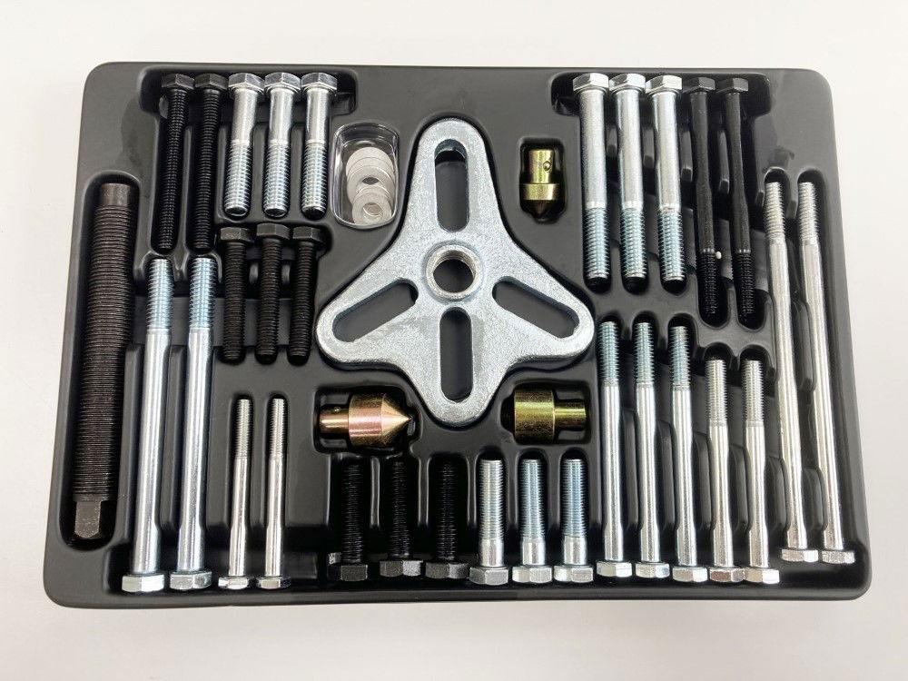 HARMONIC BALANCE PULLER SET 46pc FOR PULLEYS AND STEERING WHEELS - TOOLZONE KDPAU015