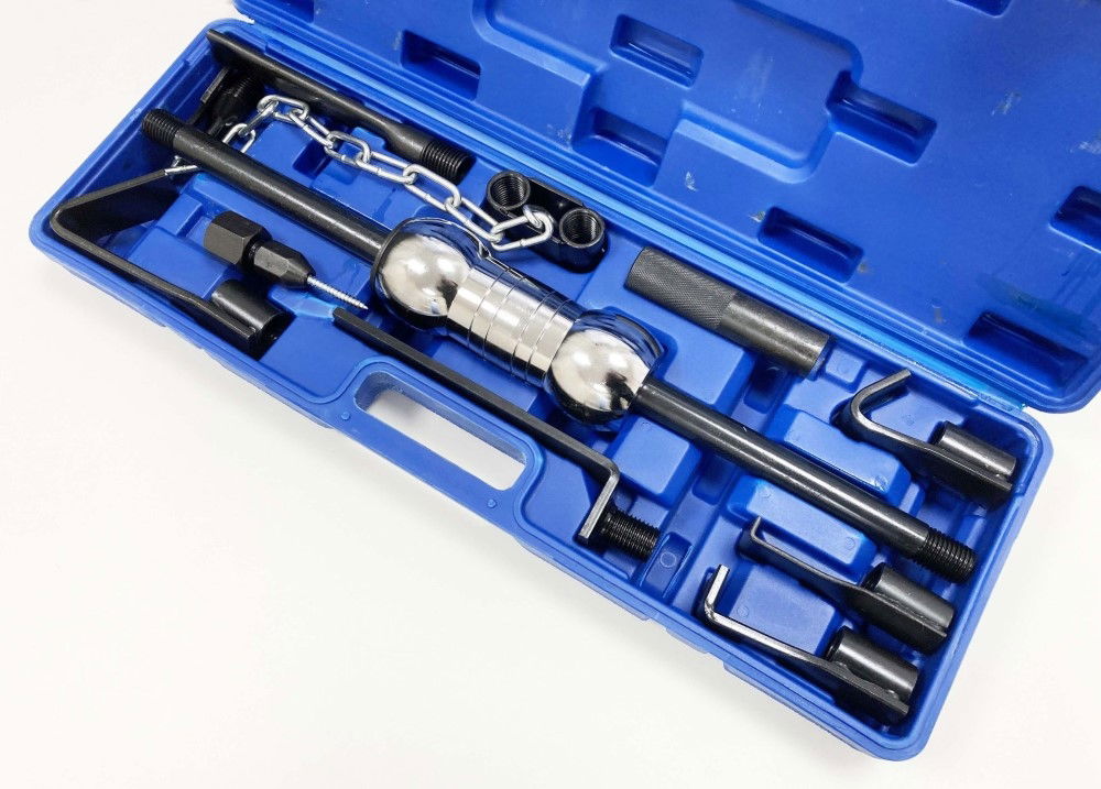 DENT PULLER SET 13pc 10lb SLIDE HAMMER FOR VEHICLE BODIES - TOOLZONE KDPAU026