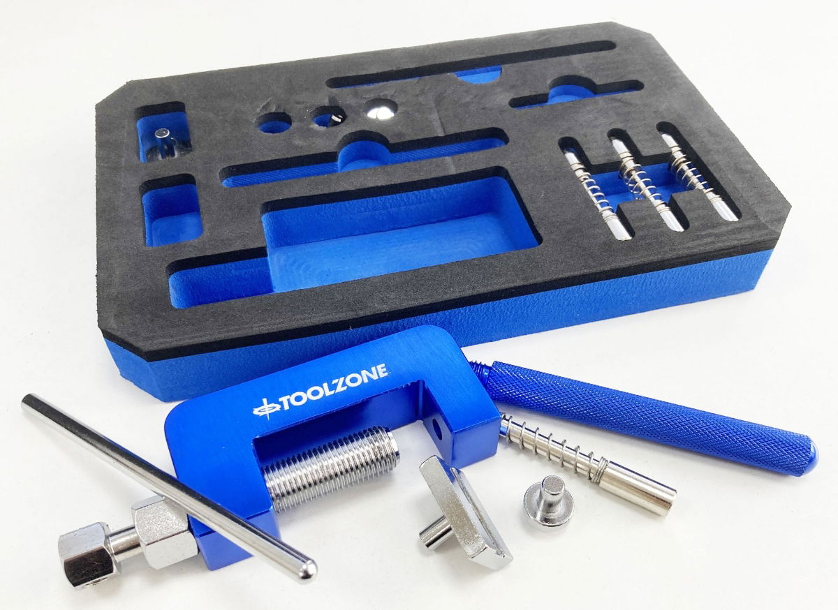 CHAIN BREAKER AND RIVETING TOOL FOR MOTORCYCLE DRIVE CHAINS 3-5mm - TOOLZONE KDPAU052