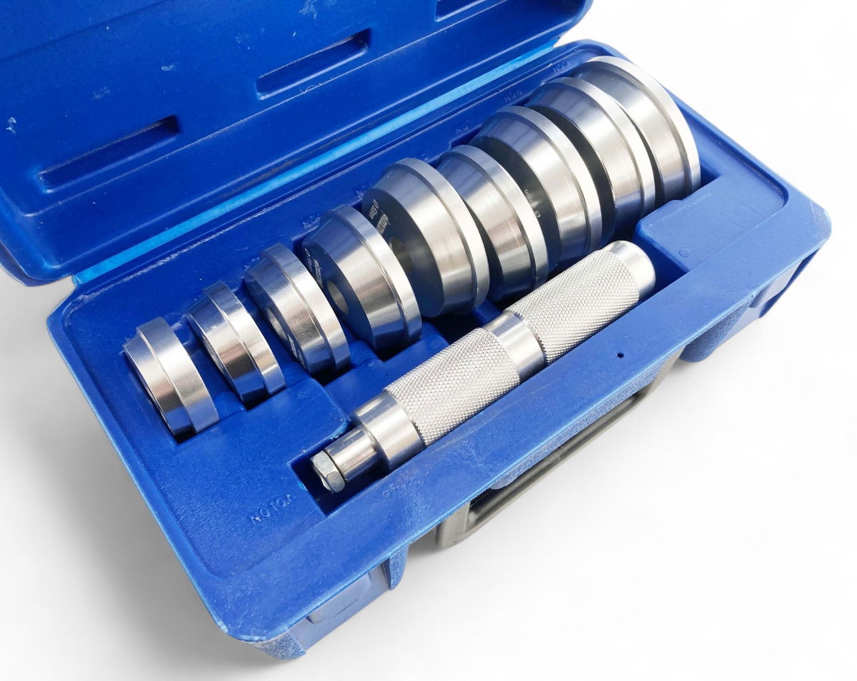 BEARING RACE AND SEAL DRIVER SET 10pc ALUMINIUM WITH HANDLE - TOOLZONE KDPAU066