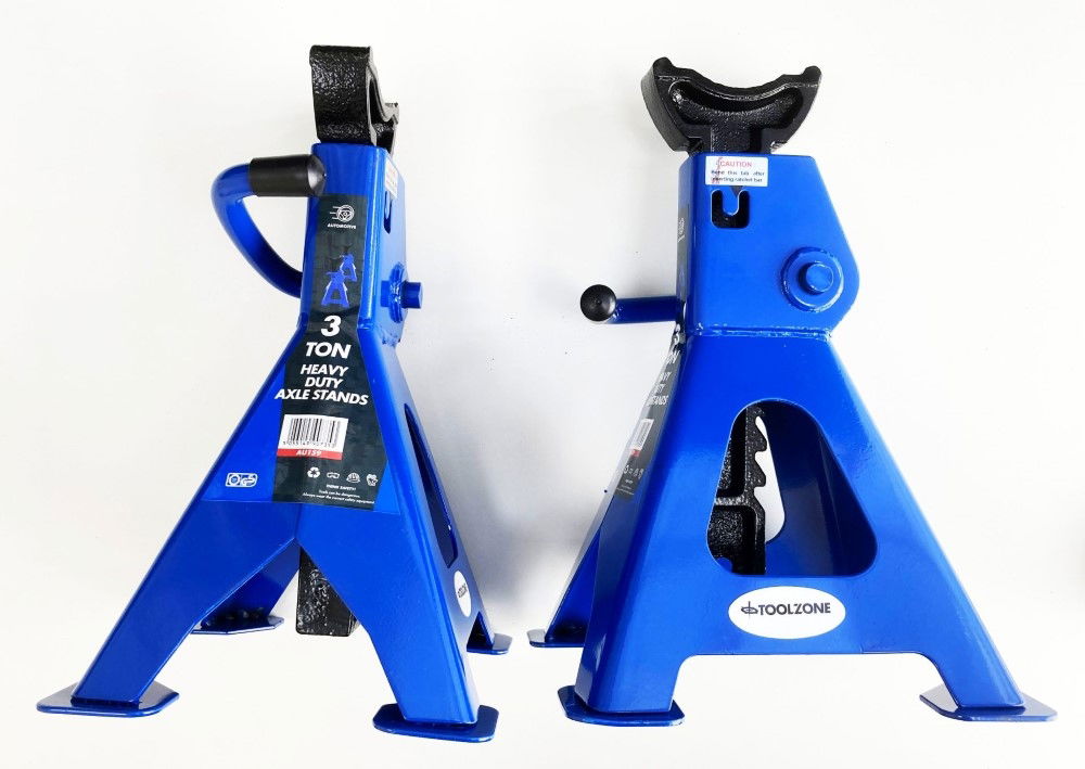 AXLE STANDS 3 TON 1 PAIR - TOOLZONE KDPAU159