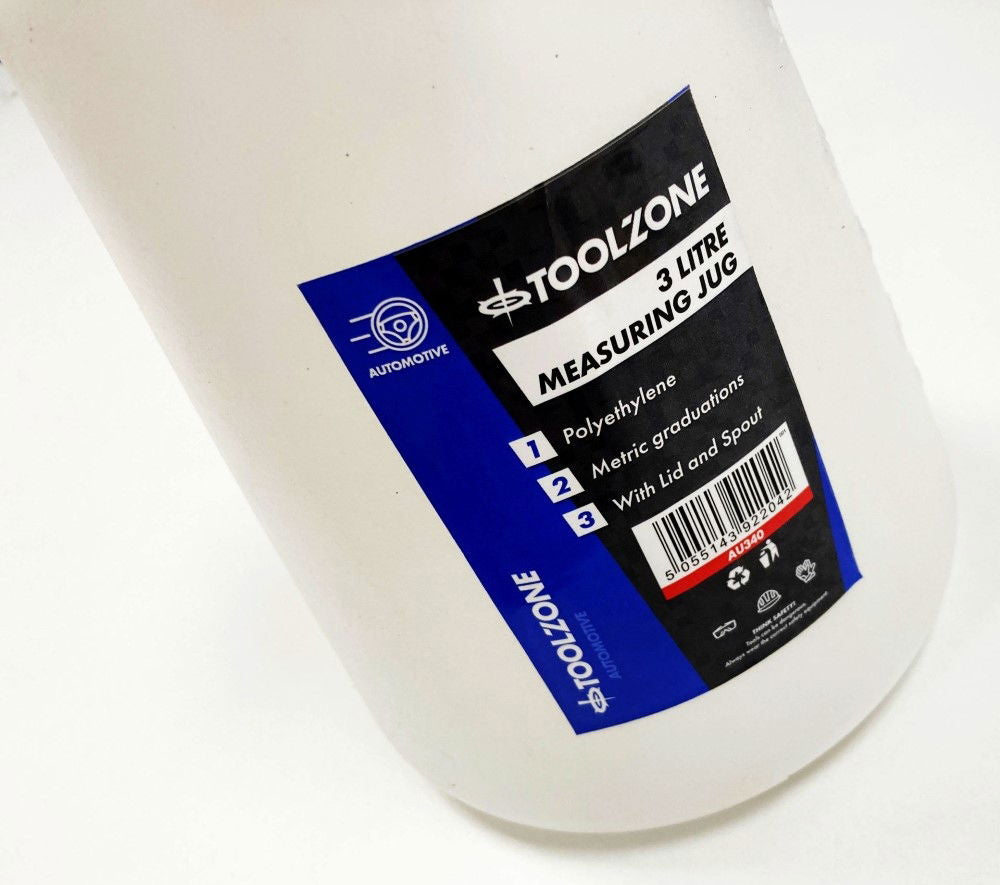 PLASTIC JUG WITH SPOUT 3 litre - TOOLZONE KDPAU340