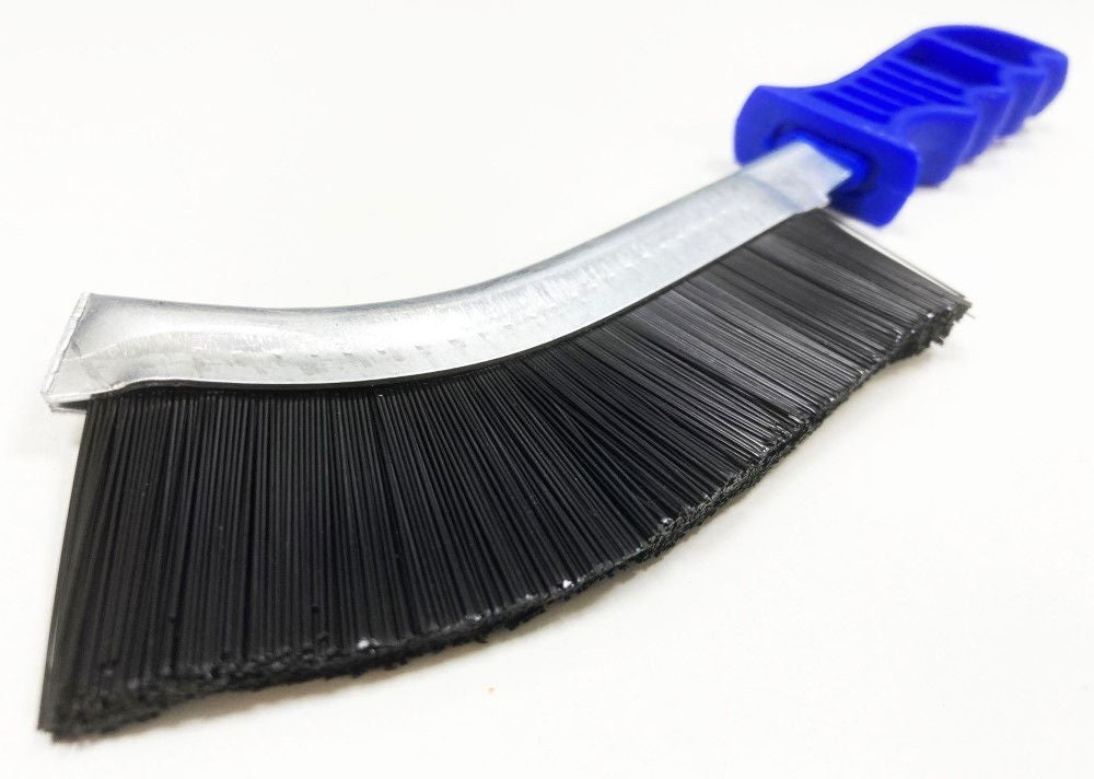 CURVED BRUSH HARD PVC BRISTLE PLASTIC HANDLE - TOOLZONE KDPBR058