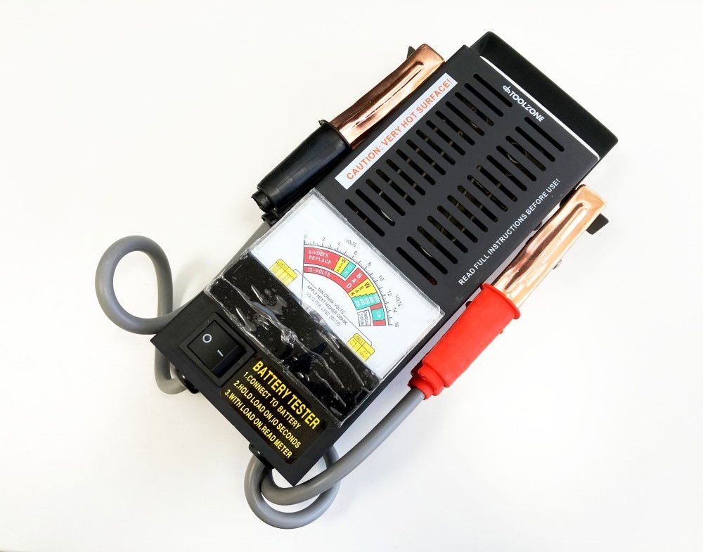 BATTERY TESTER 6/12v 100A ANALOGUE DISPLAY 0-16vdc - TOOLZONE KDPBT030