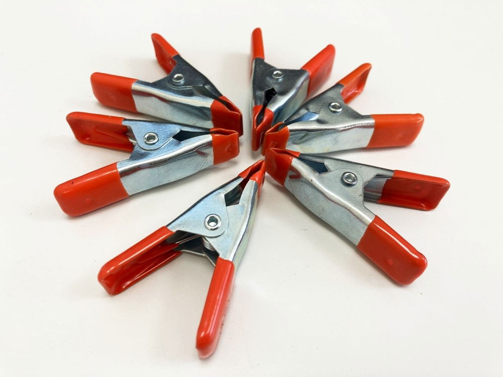 SPRING CLAMP SET 6PC 2 METAL PVC COATED - TOOLZONE KDPCL007
