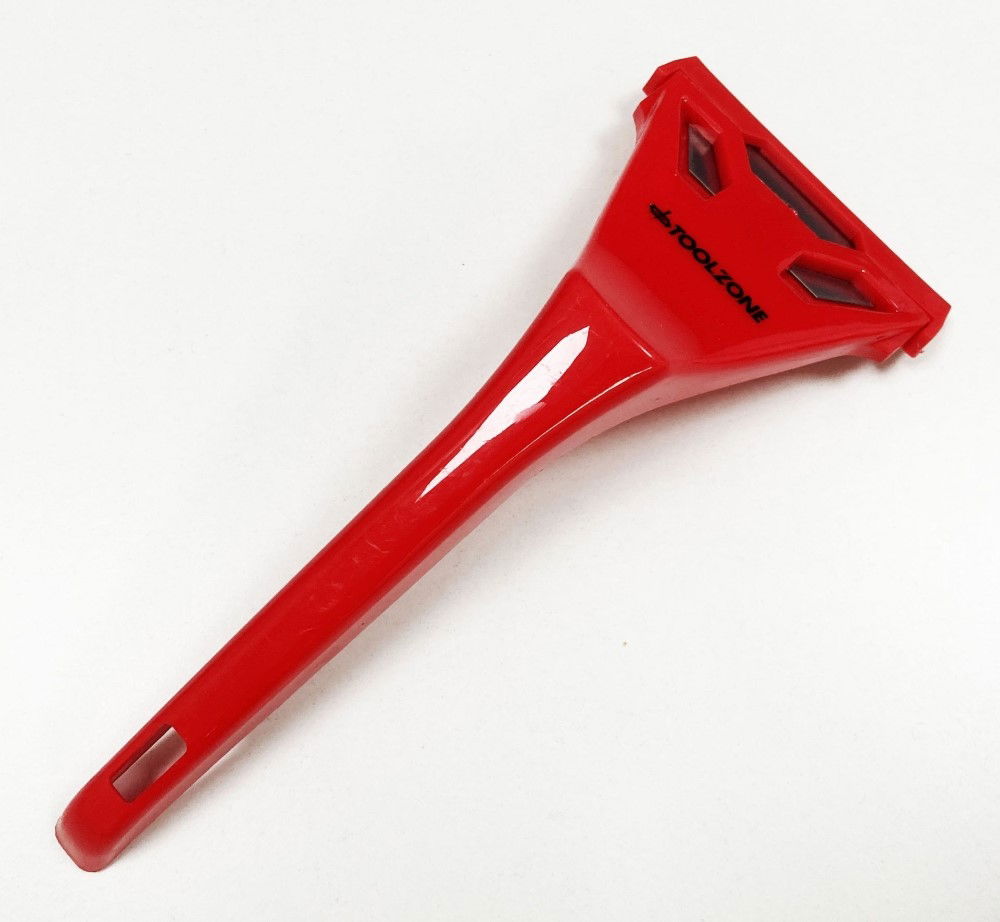 WINDOW SCRAPER ABS PLASTIC 60mm REPLACEABLE BLADE - TOOLZONE KDPDC007