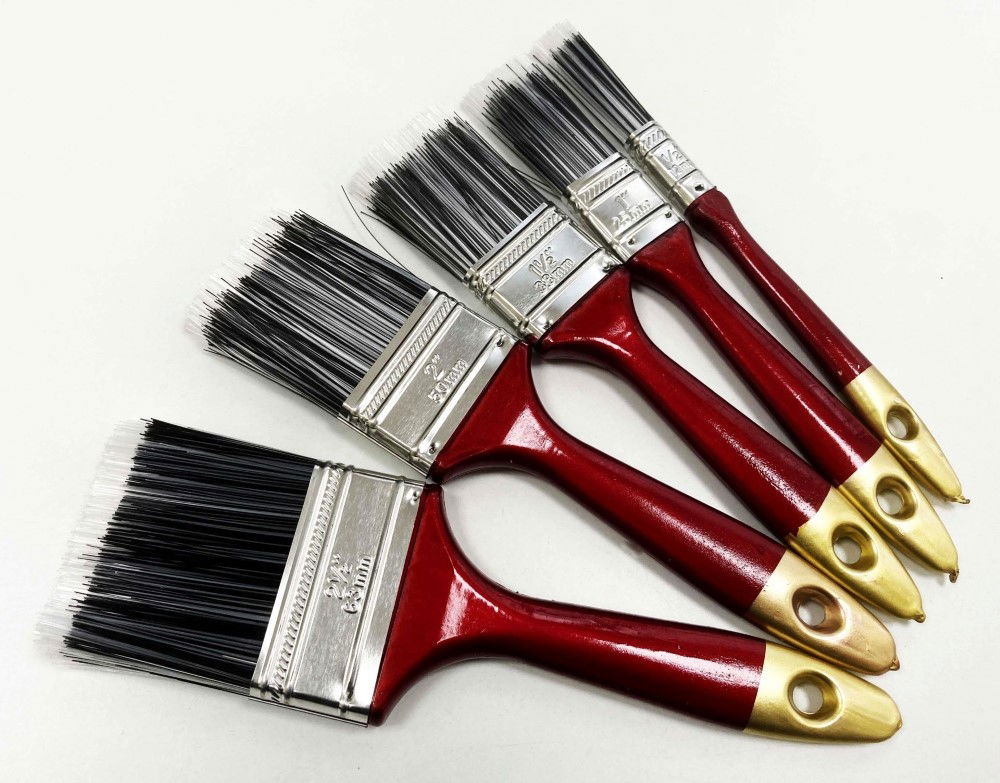 PAINT BRUSH SET 10PC NYLON BRISTLE ASSORTED SIZES - TOOLZONE KDPDC143