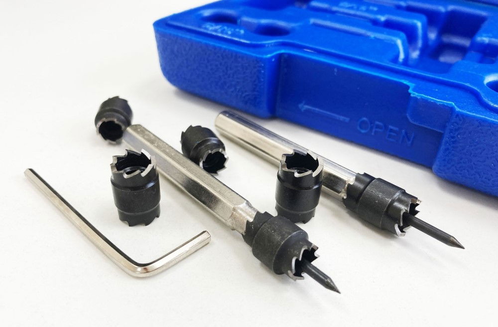 SPOT WELD CUTTER SET 9PC MASTER INTERCHANGEABLE HEADS - TOOLZONE KDPDR038