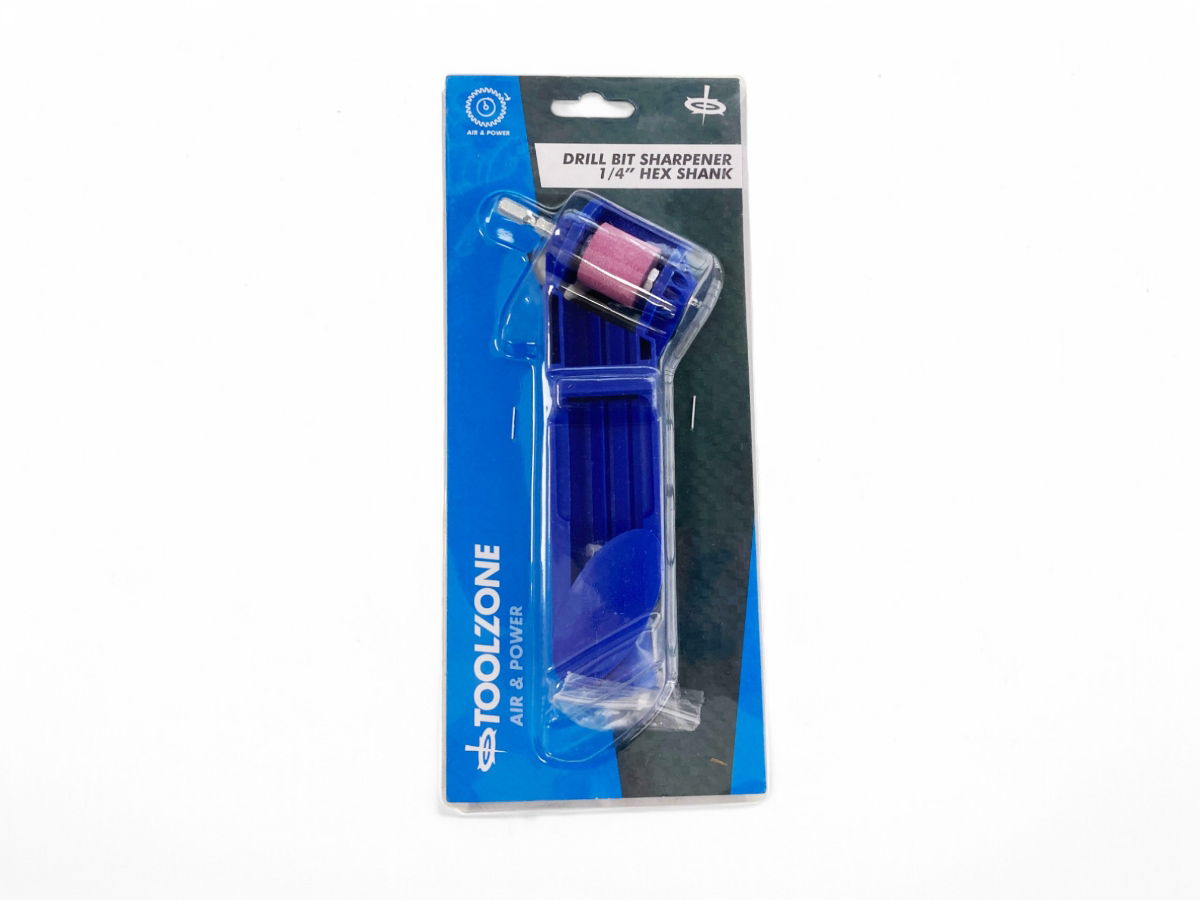 DRILL BIT SHARPENER 1/4 SHANK FOR 2.0-12.5mm 100 GRIT - TOOLZONE KDPDR042