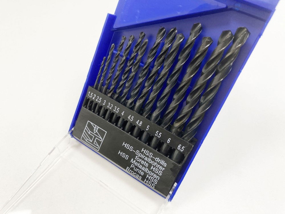DRILL BIT SET HSS 13PC 1.5-6.5mm - TOOLZONE KDPDR082