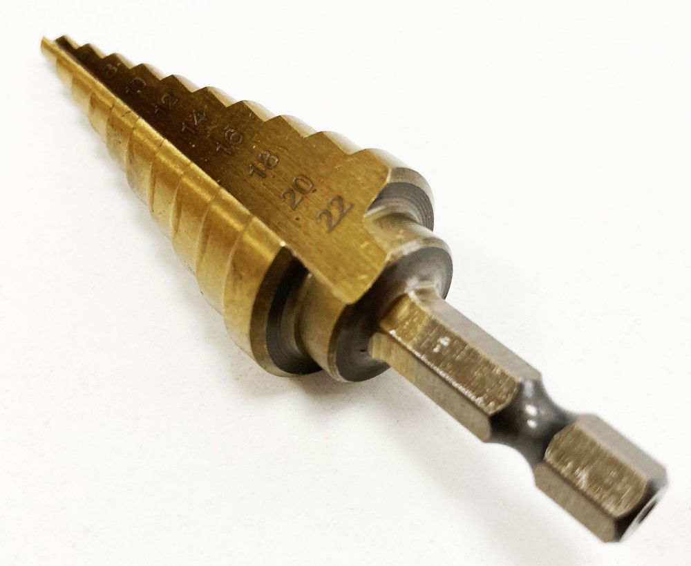 STEP DRILL HSS TITANIUM COATED 4-22mm - TOOLZONE KDPDR123